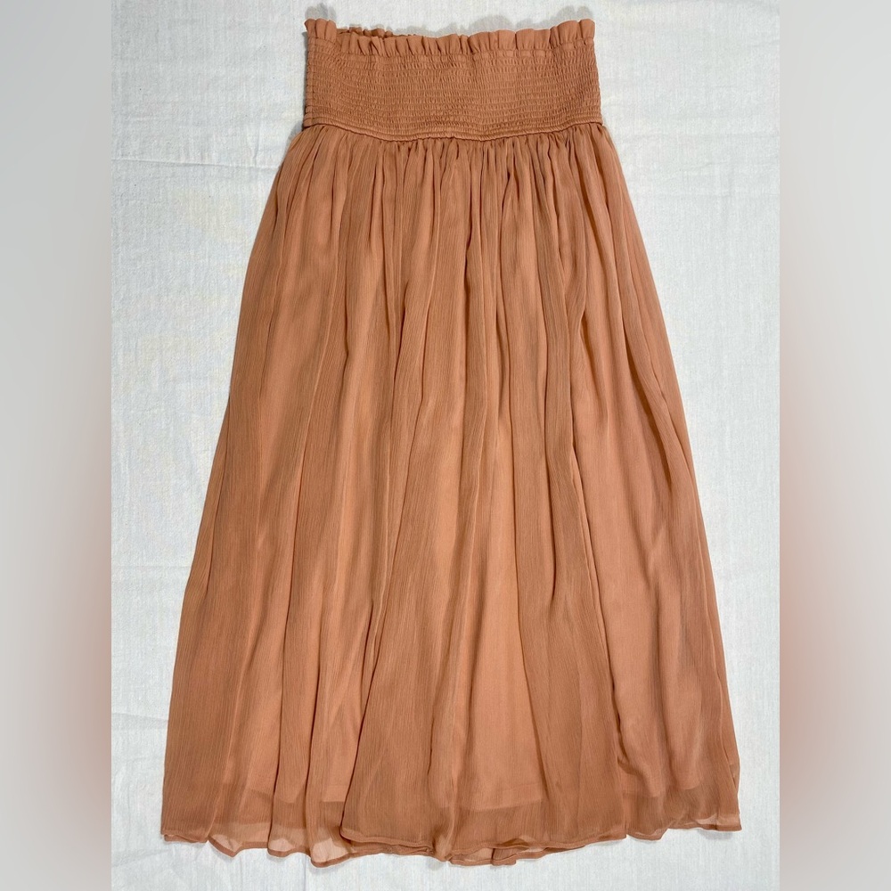 Anthropologie Smocked Sheer Maxi Skirt NWT - Picture 4 of 12